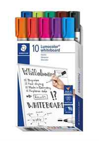 Staedtler Lumocolor whiteboard marker sæt med 10 farver